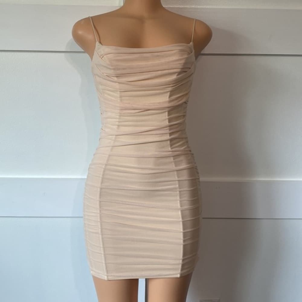 OH Polly Tan Dress - Thumbnail 4