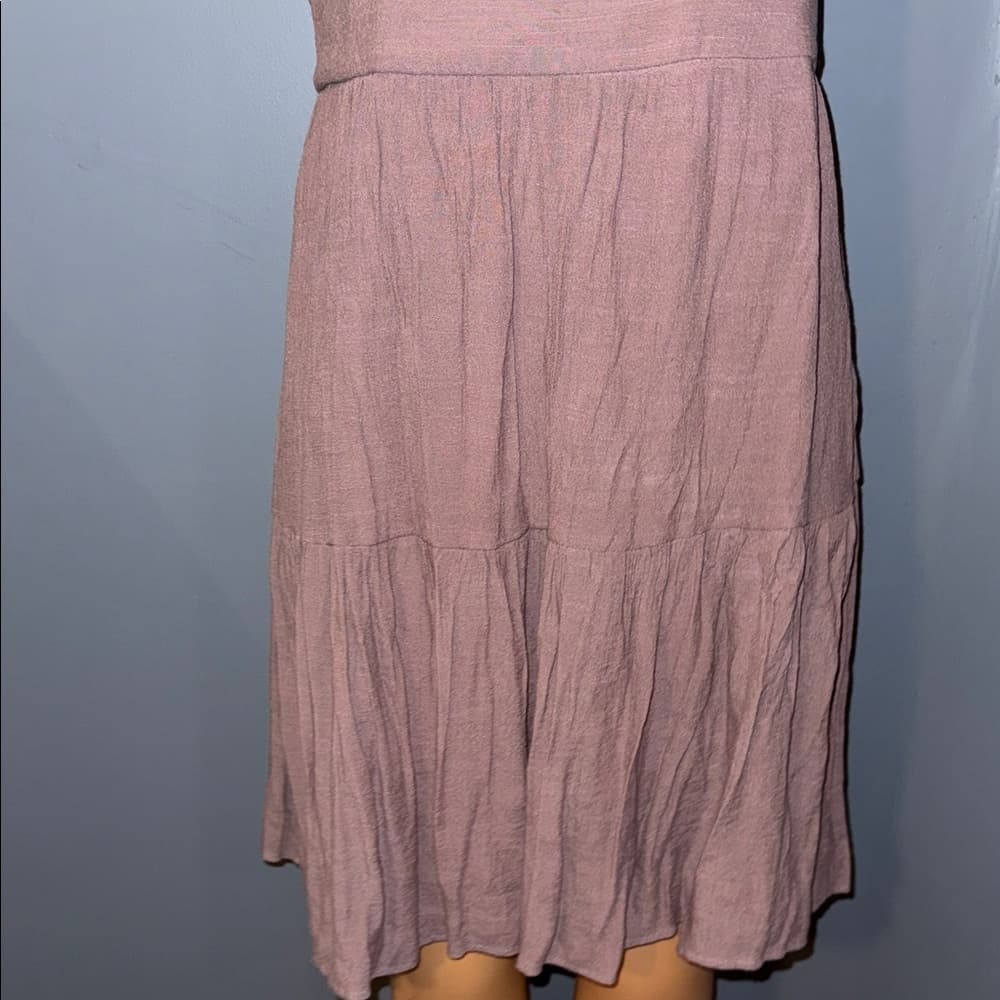 Cambery Sleeveless Ruffle Trim Dress - Size Large - Thumbnail 2