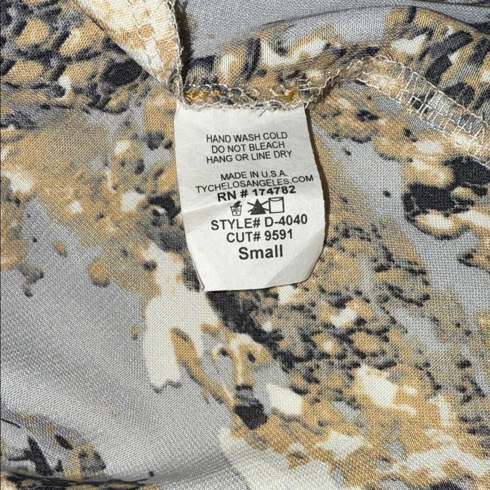 fab'rik Snake Print Mini Dress in Black, Gold, and Cream - Thumbnail 5