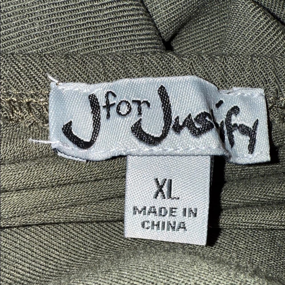 J for Justify Dark Green Button-Front Midi Dress - Thumbnail 5