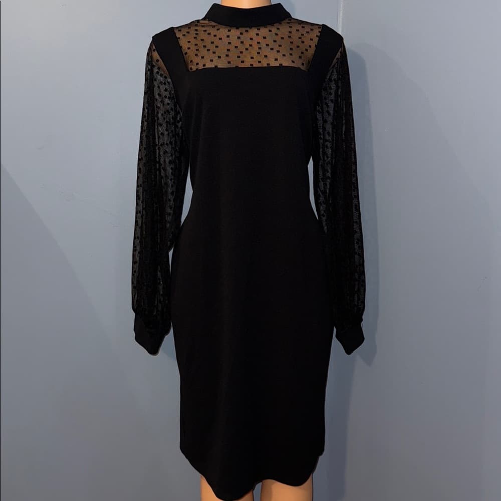 Stylish Ashley Stewart Dress with Lace Details - Size 14/16W - Thumbnail 7