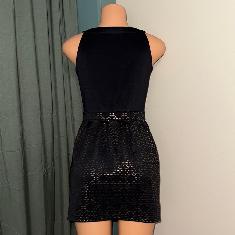 Epic Threads Black Studded Mini Dress - Thumbnail 3