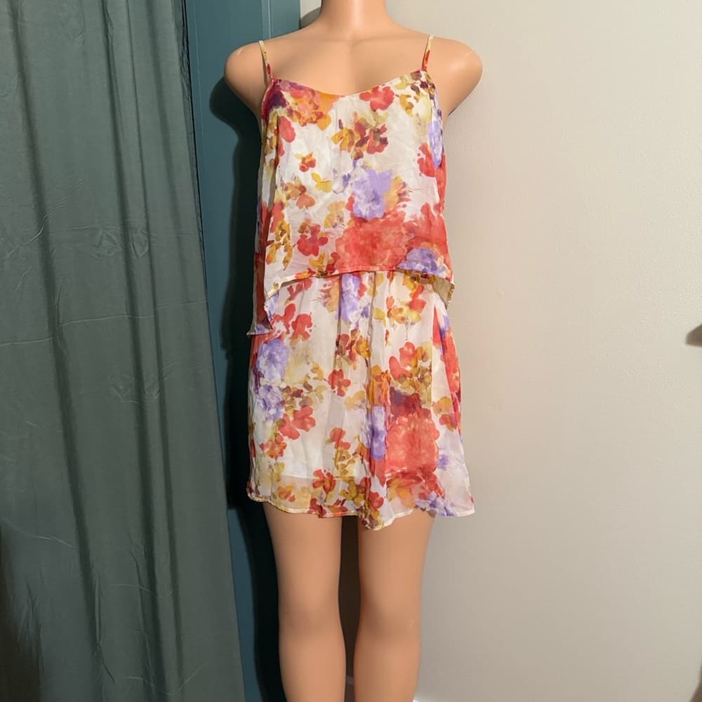 Everly floral tank top dress - Thumbnail 5