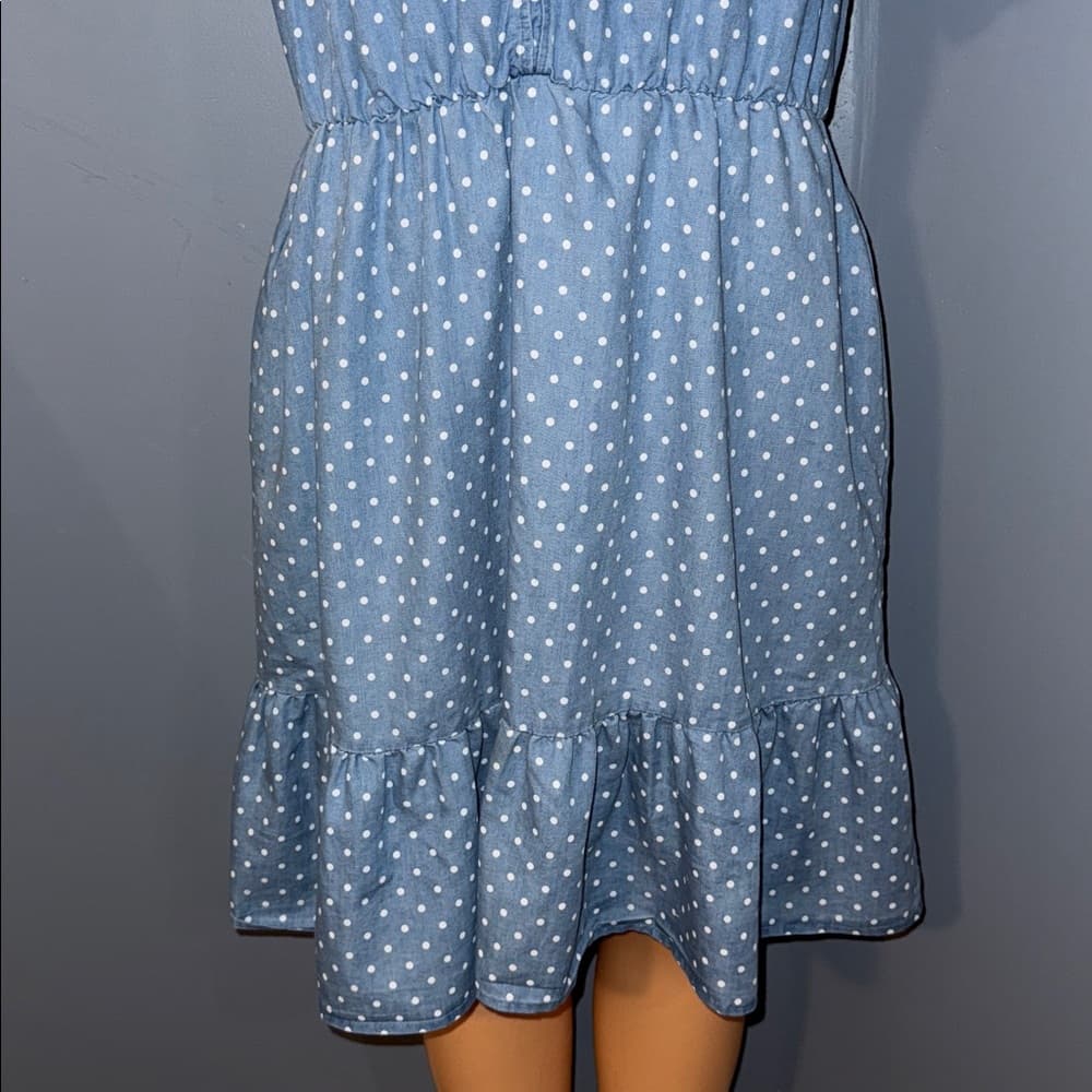 Robert Louis Polka Dot Button-Up Dress - Size large - Thumbnail 3