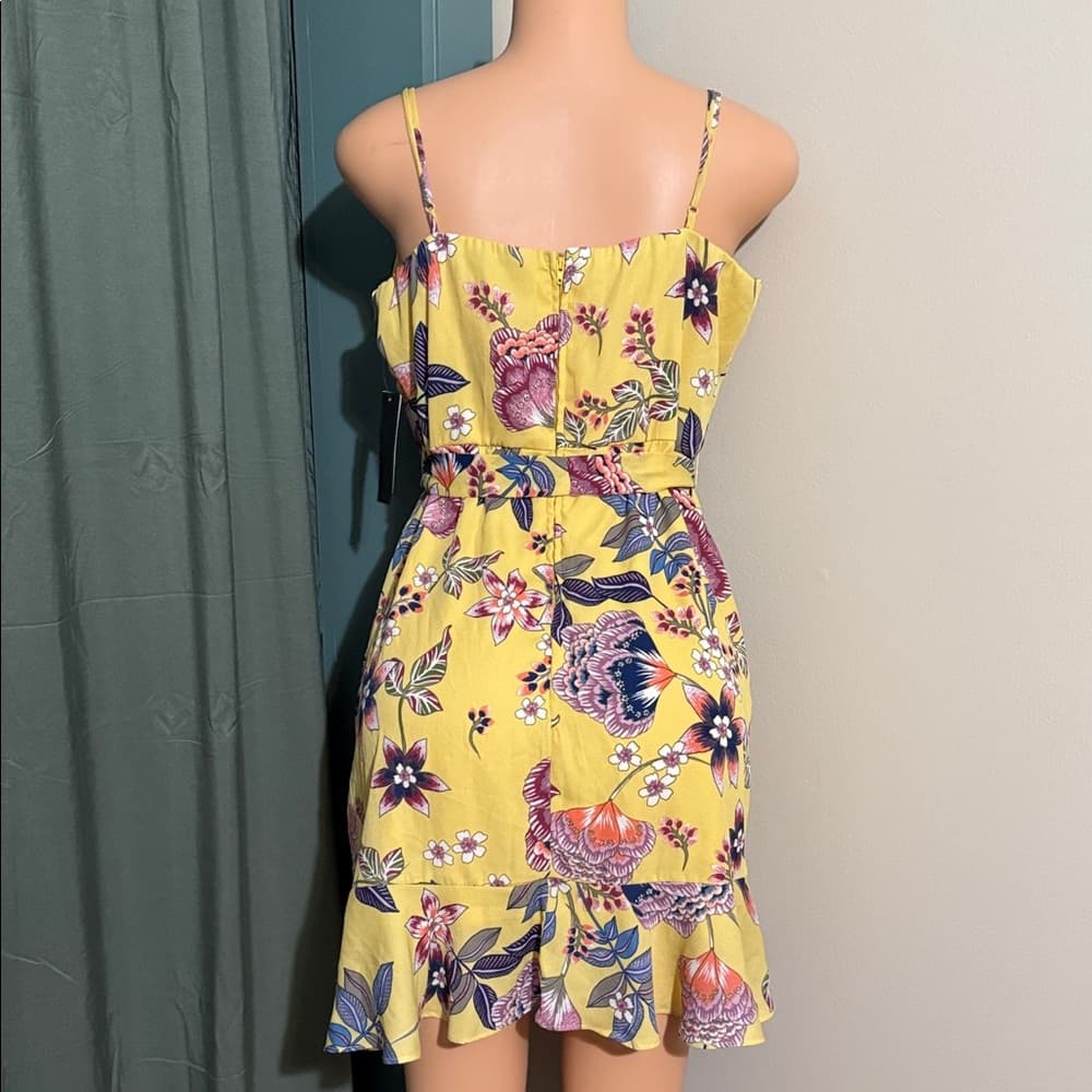 NWT - Beautiful City Studio Yellow Lace Dress - Size 15 (Juniors) - Thumbnail 2