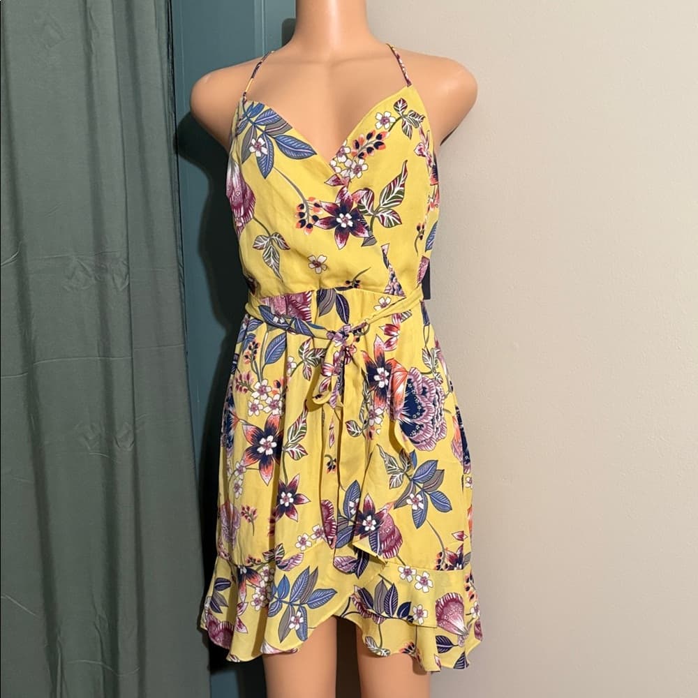 NWT - Beautiful City Studio Yellow Lace Dress - Size 15 (Juniors) - Thumbnail 6
