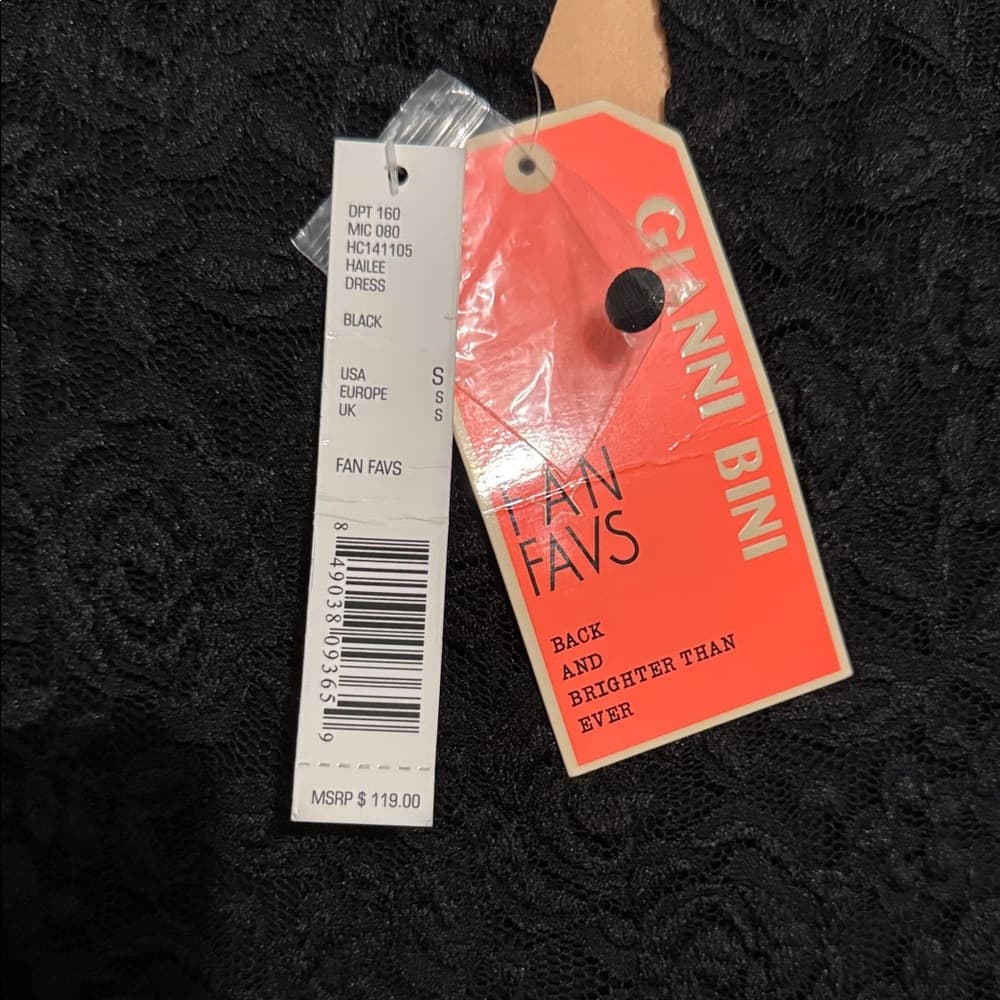 Gianni Bini Black Lace Mini Dress - Thumbnail 3