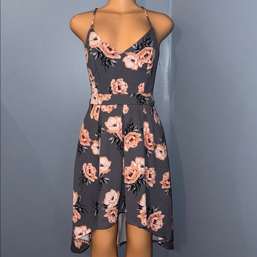 Charming Charlotte Russe Floral Mini Dress - Size Small - Thumbnail 6