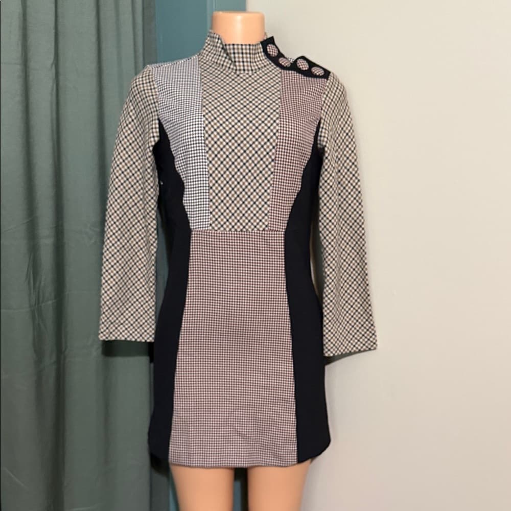 Chic Zara Multi-Patterned Dress - Size XS - Thumbnail 7