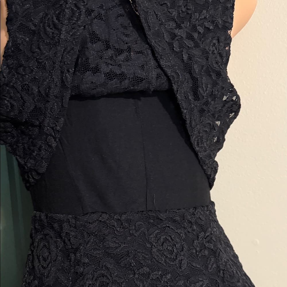 Gianni Bini Black Lace Mini Dress - Thumbnail 2