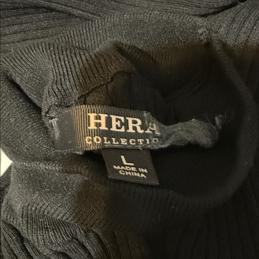 Hera Collection Black Long Sleeve Dress - Thumbnail 2