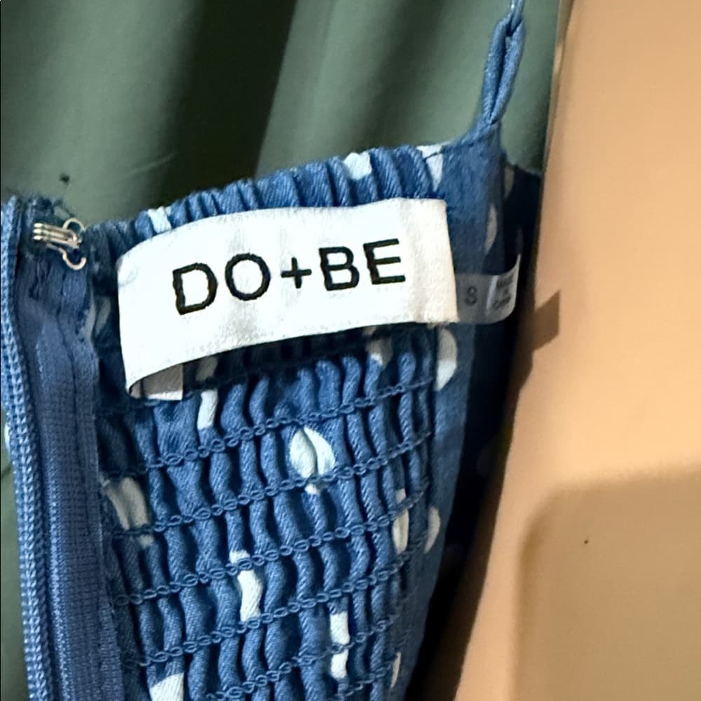 DO+BE Blue Polka Dot Mini Dress - Thumbnail 4