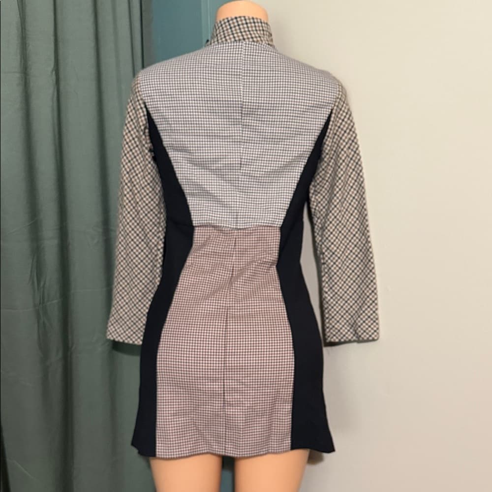 Chic Zara Multi-Patterned Dress - Size XS - Thumbnail 3