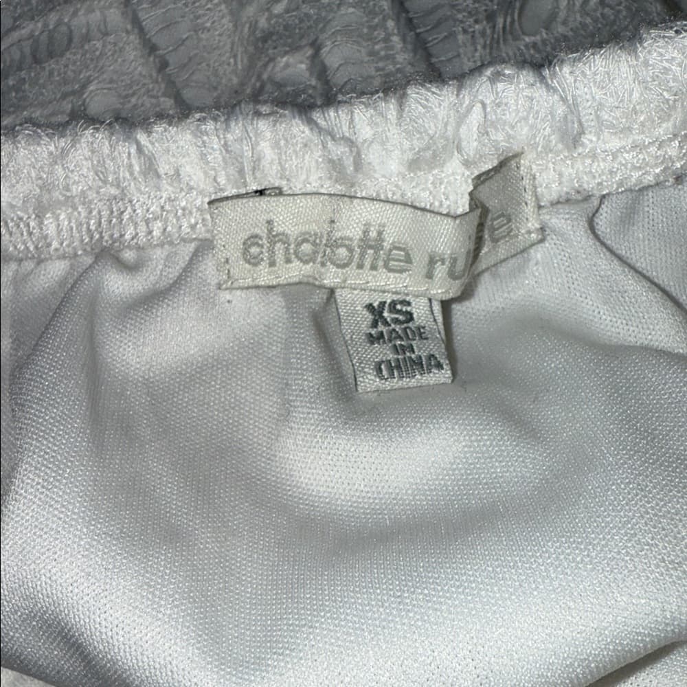 Charlotte Russe White Strapless Dress - Thumbnail 4