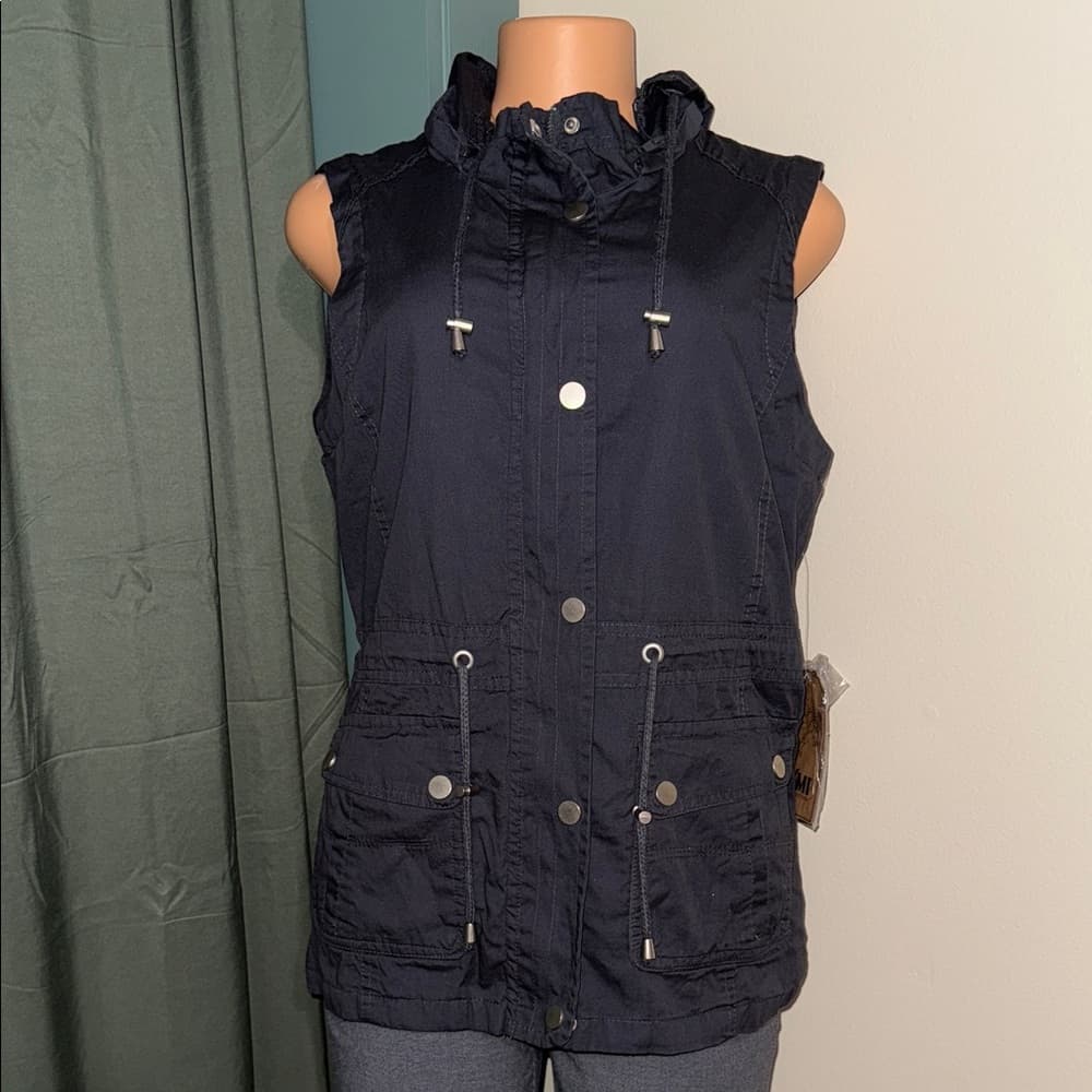 YMI Dark Gray Sleeveless Vest - Thumbnail 8