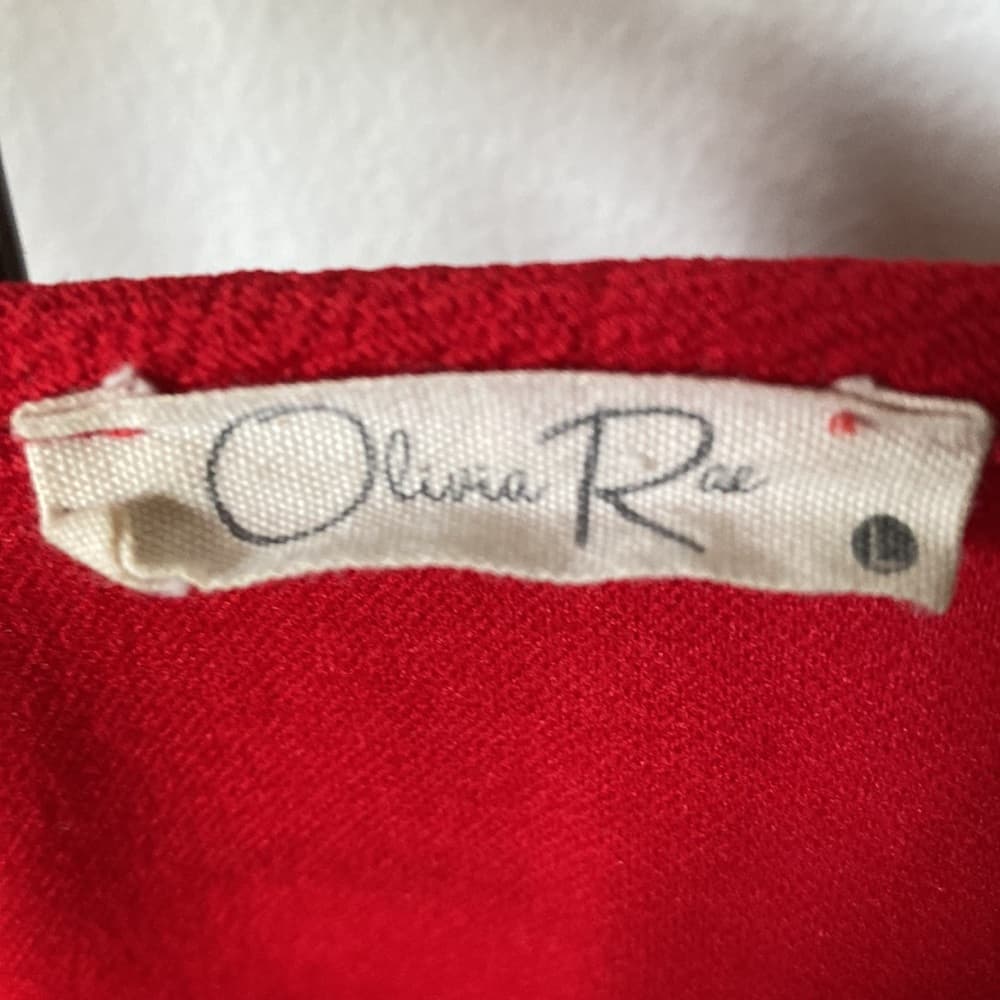 Red Olivia Rae Dress -Size large - Thumbnail 4