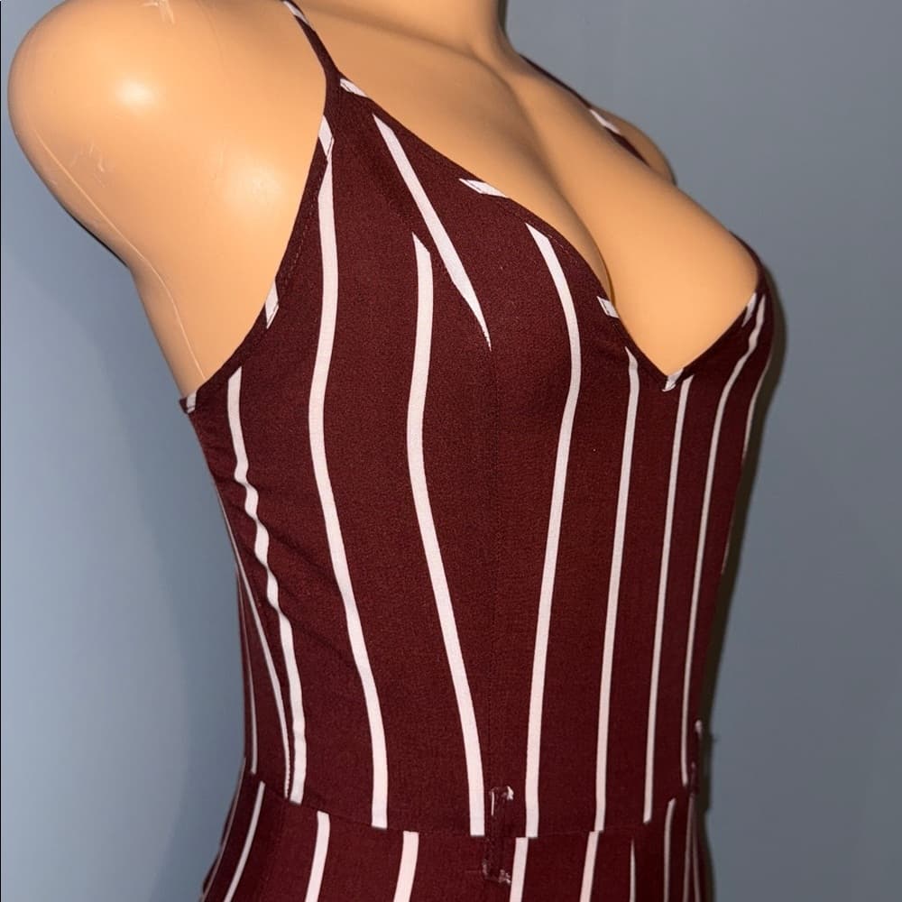 Forever 21 Striped Jumpsuit - Size Small - Thumbnail 4