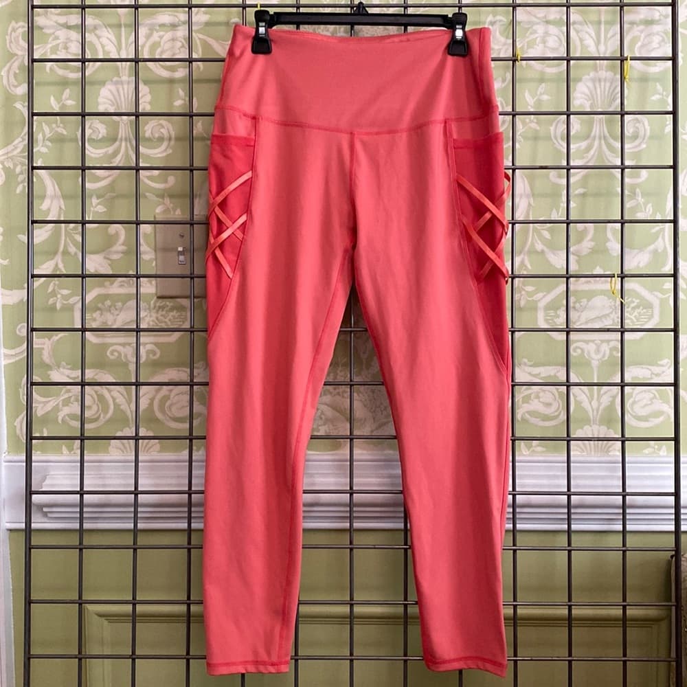 Coral colored leggings - Thumbnail 4