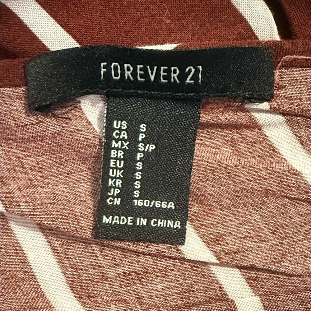 Forever 21 Striped Jumpsuit - Size Small - Thumbnail 7