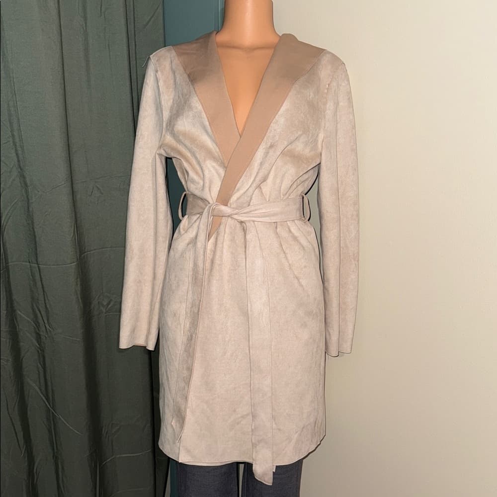 Forever 21 Cream Trench Coat - Thumbnail 3