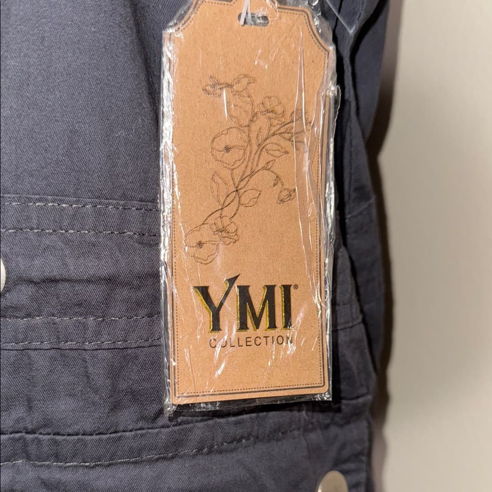 YMI Dark Gray Sleeveless Vest - Thumbnail 4