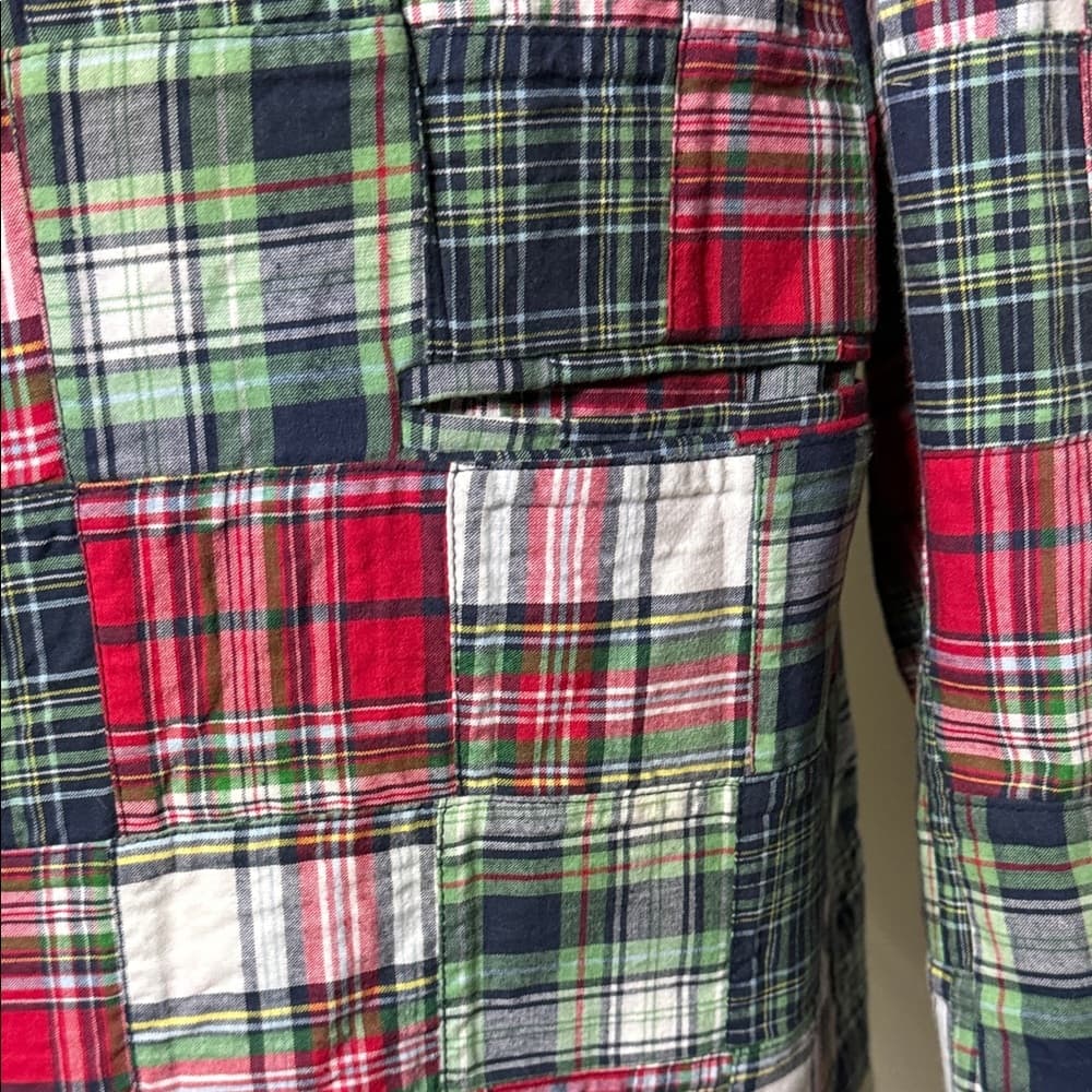 NWT - Linea Uomo Patchwork Plaid Blazer - 48L - Thumbnail 4