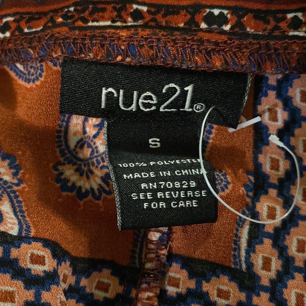 Boho Patchwork Blouse, Size small - Thumbnail 4