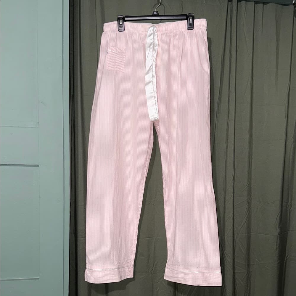 Pink Striped Pajama Pants - Thumbnail 4
