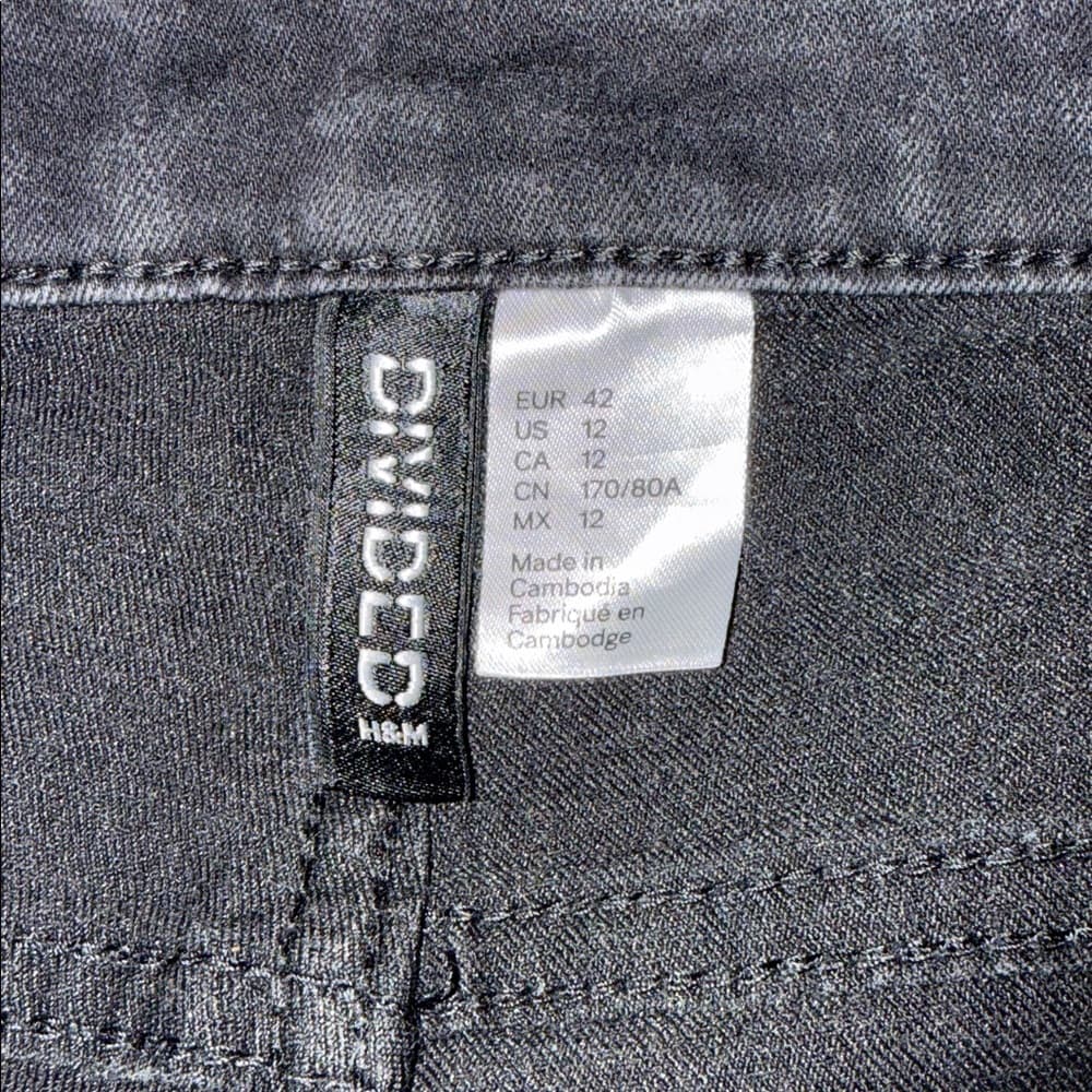 Black denim stretchy jeans* - Thumbnail 5