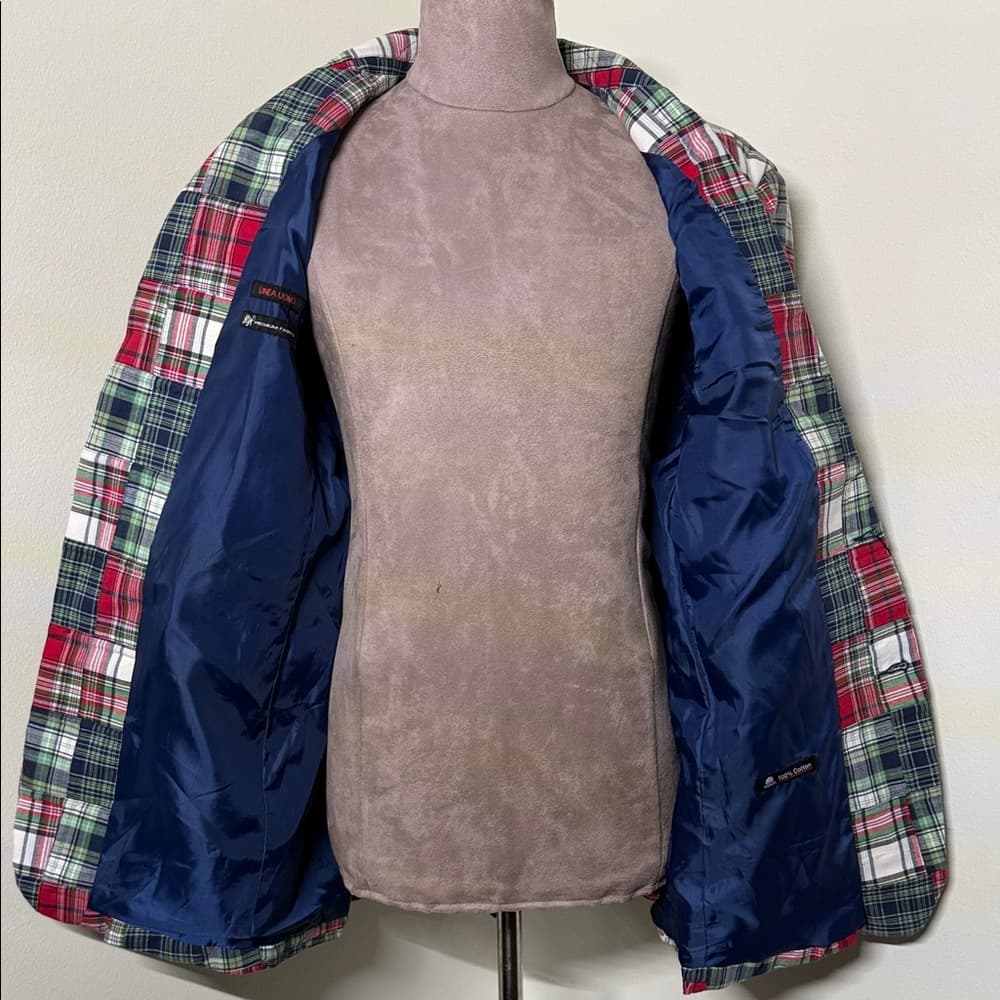 NWT - Linea Uomo Patchwork Plaid Blazer - 48L - Thumbnail 10