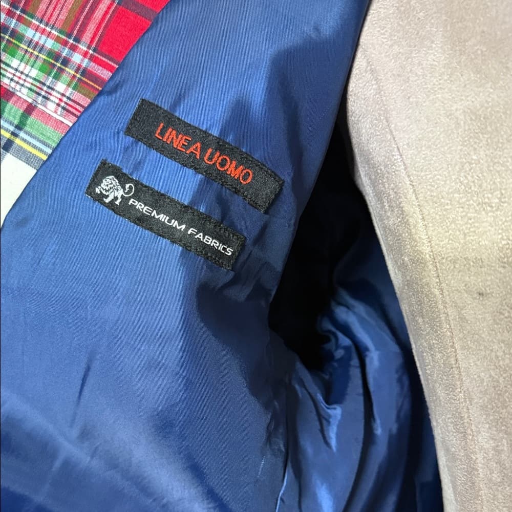 NWT - Linea Uomo Patchwork Plaid Blazer - 48L - Thumbnail 12