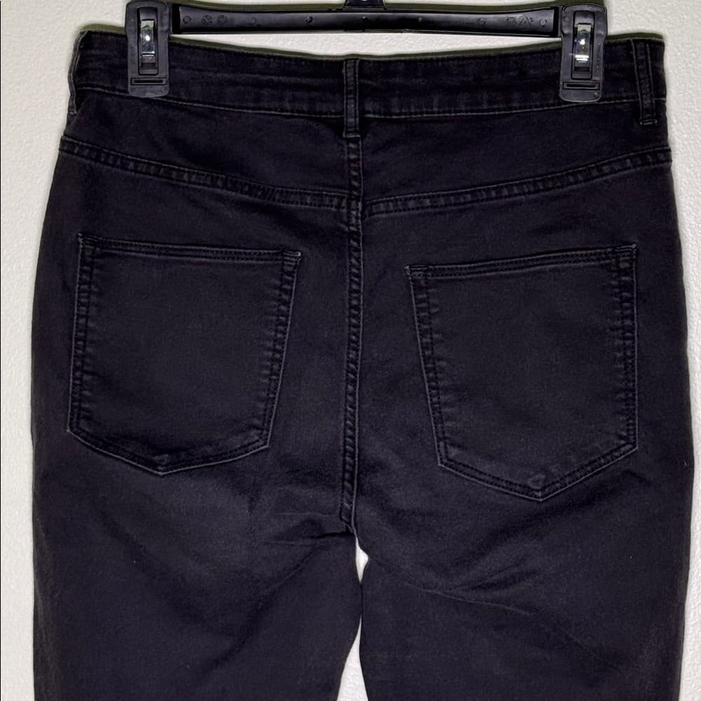 Black denim stretchy jeans* - Thumbnail 4
