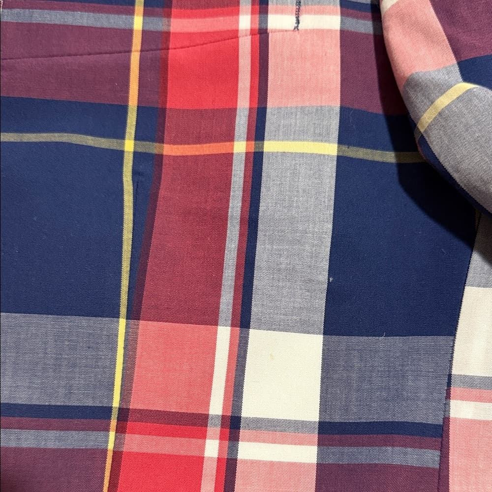 Men's Plaid Blazer - Red, Blue, White - Thumbnail 15