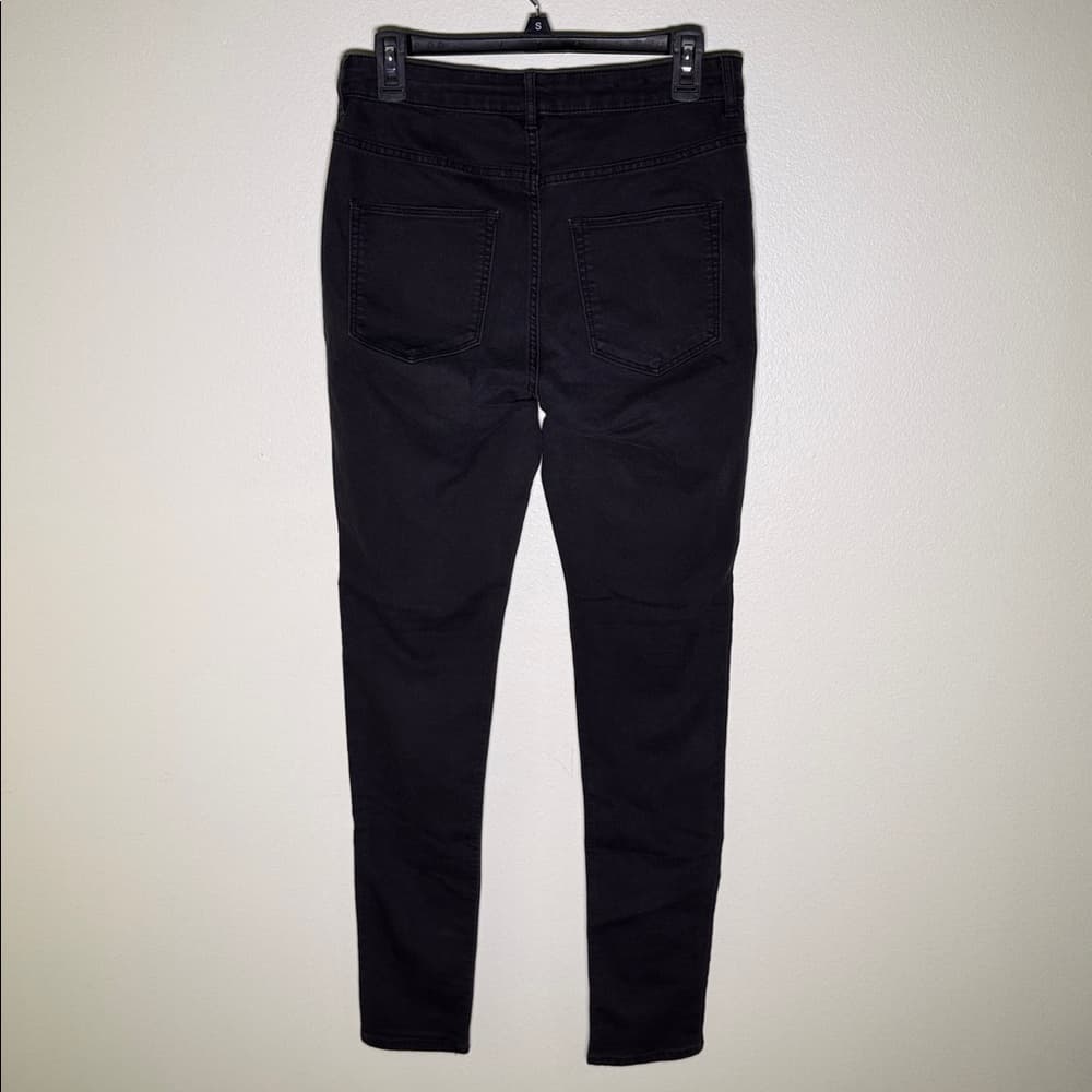 Black denim stretchy jeans* - Thumbnail 3