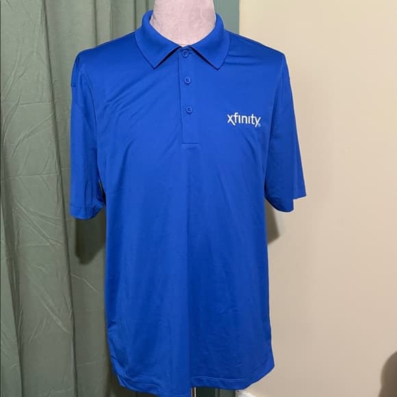 Port Authority Royal Blue Xfinity Polo Shirt for Men - Thumbnail 4
