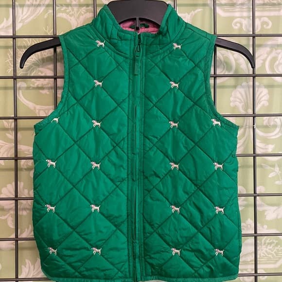 Gymboree green puffer vest - Thumbnail 4