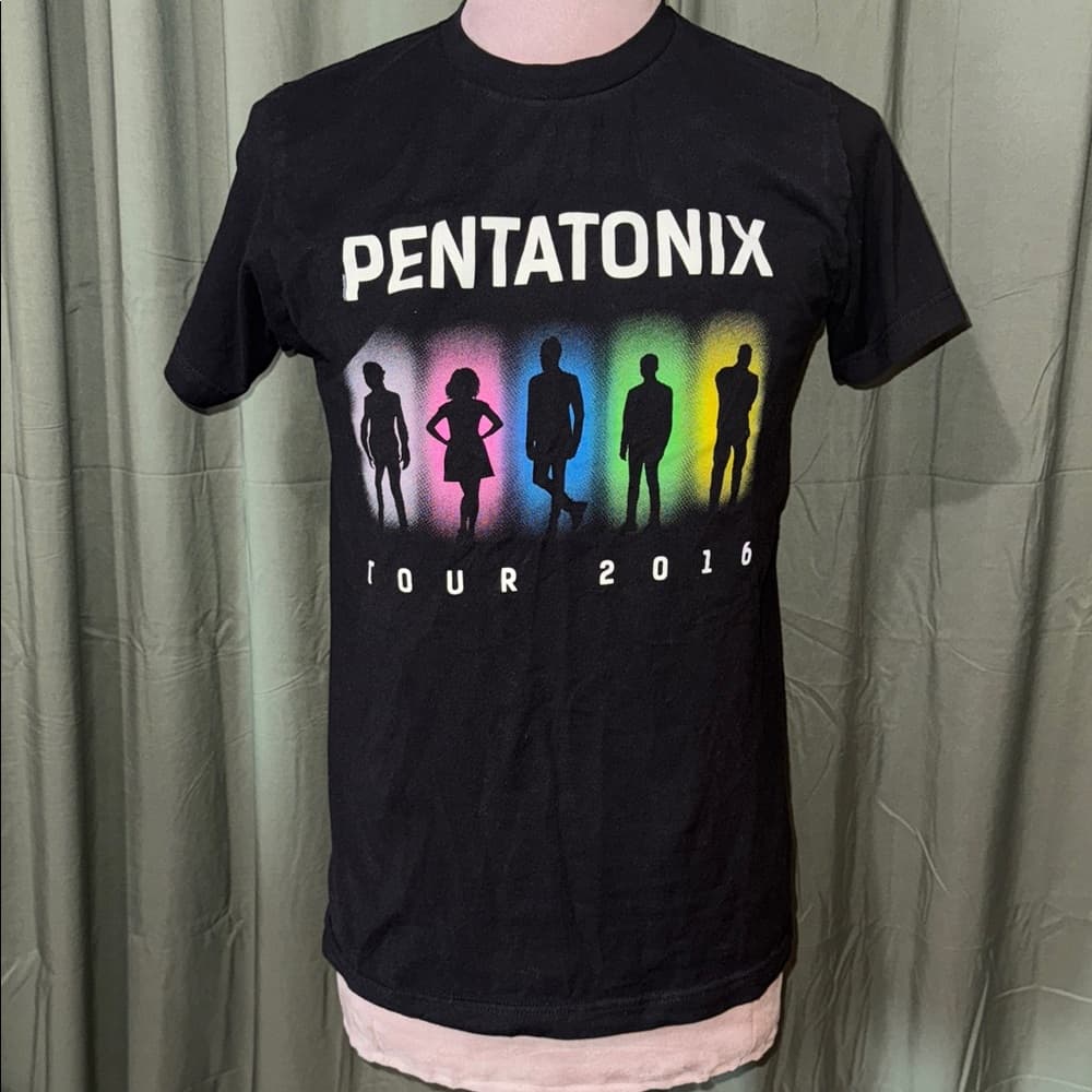 Tultex Black Pentatonix Tour 2016 Tee - Thumbnail 4