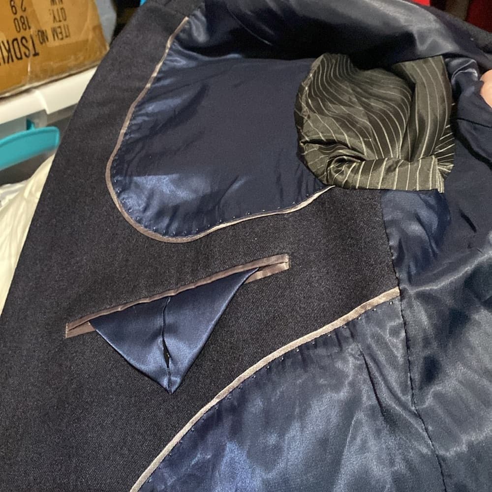 Navy blue suit blazer - Thumbnail 5