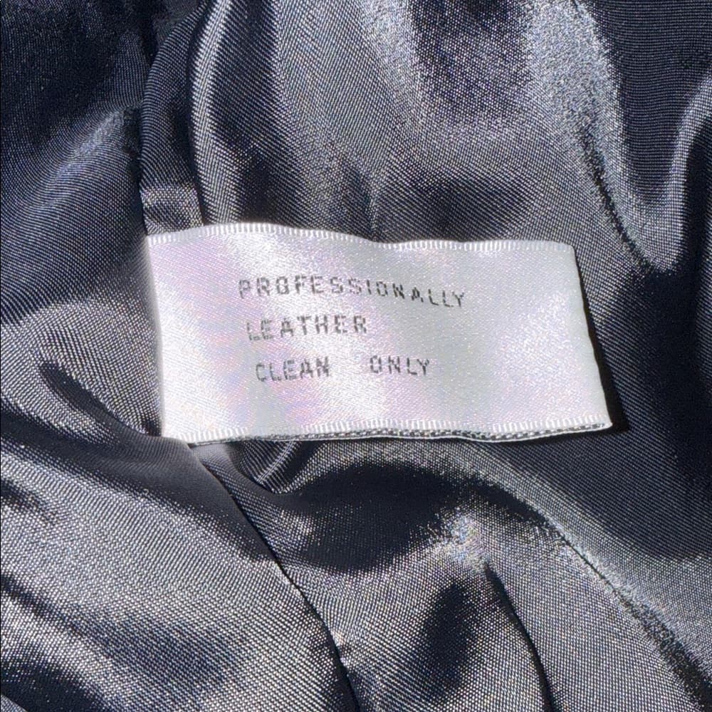 Alfani Buttery Soft Black Leather Jacket - Size Large - Thumbnail 12