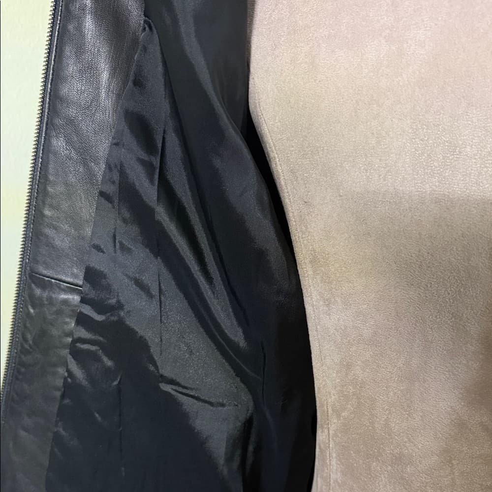 Alfani Buttery Soft Black Leather Jacket - Size Large - Thumbnail 10