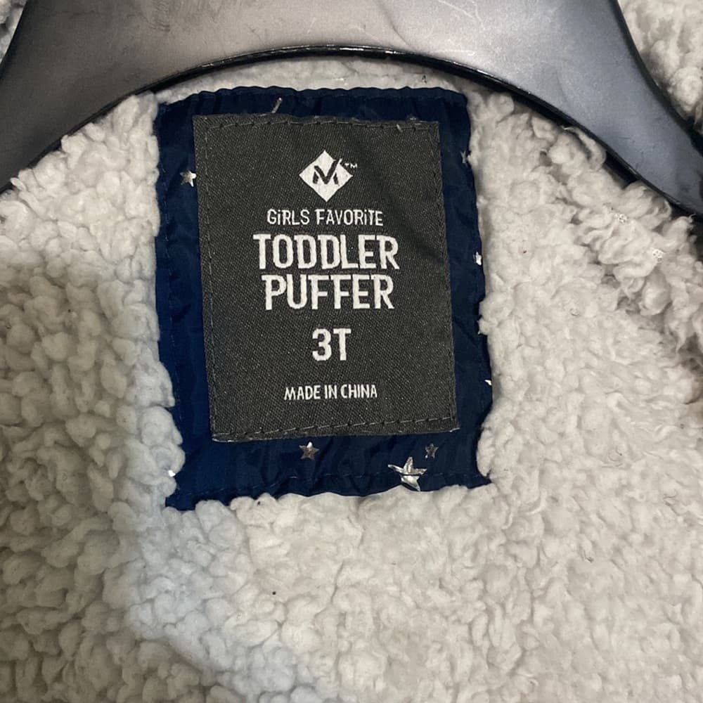 Blue and silver stars puffer jacket - Thumbnail 5