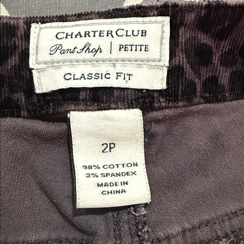 Charter Club classic fit corduroy petite pants - Thumbnail 6