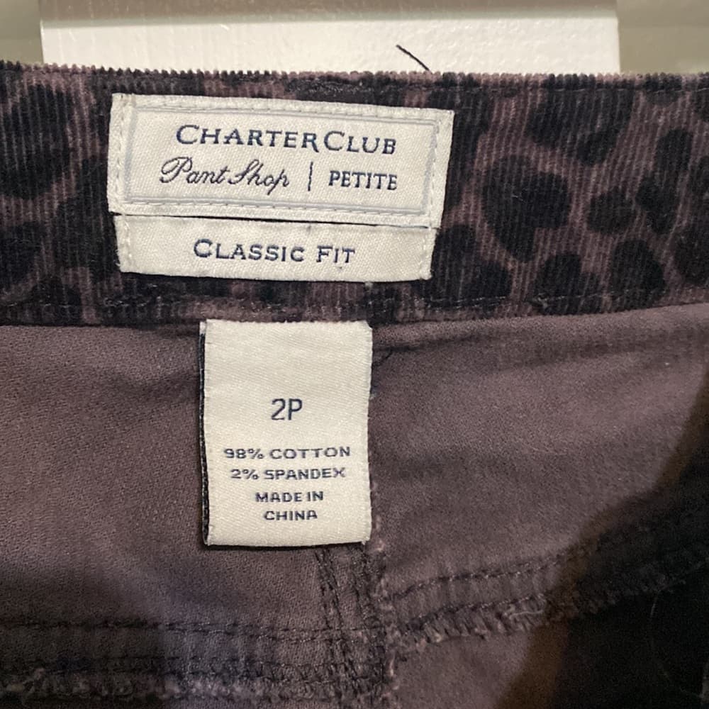Charter Club classic fit corduroy petite pants - Thumbnail 3