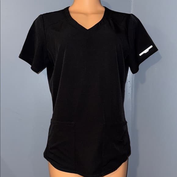 Skechers Black Scrub Top - Size Small - Thumbnail 8