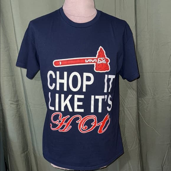 Gildan Navy Blue 'Chop It Like It's Hot' Kids T-Shirt - Thumbnail 3