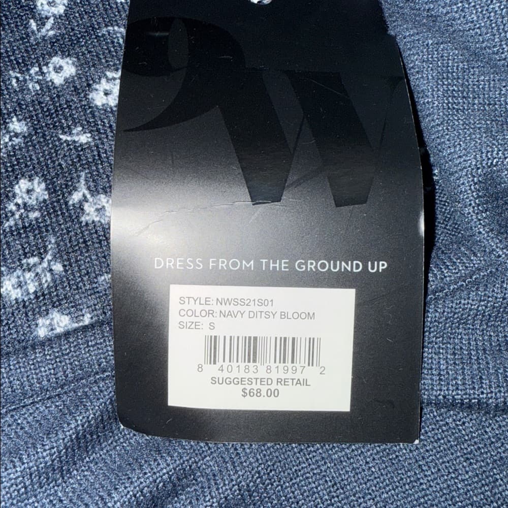 Nine West Navy Sleepwear Tank Top - Size Small Petite - Thumbnail 6