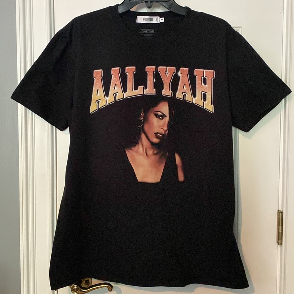 Aaliyah Photo Black T-Shirt*