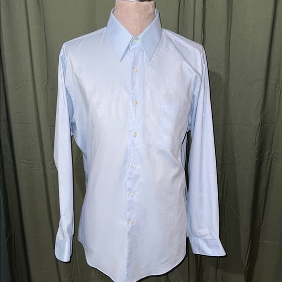 Arrow Men's Sky Blue Dress Shirt - Thumbnail 4