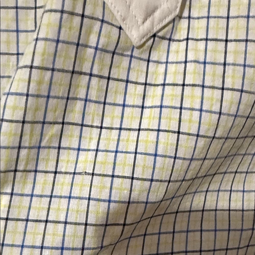 White and Green Checkered Long Sleeve Men’s Tunic