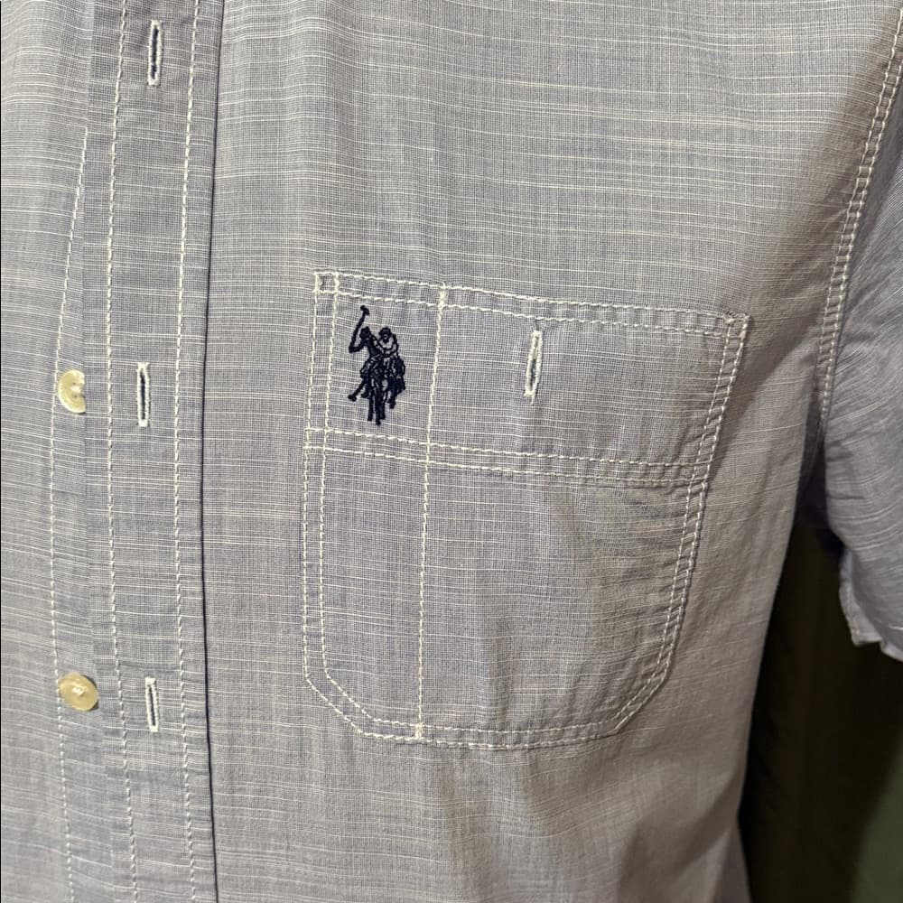 U.S. Polo Assn. Light Blue Casual Button-Down Shirt
